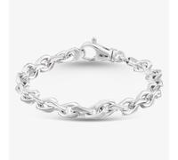 Argentium Silver Flat Curb Chain Bracelet ARG-94301-7.5