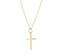 Argento 18k Gold Plated Classic Cross Necklace - Gold