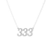 Argento Angel Number 333 Support Necklace - Silver