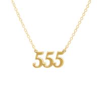 Argento Angel Number 555 Change Necklace - Gold