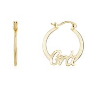 Argento Gold 14k Grá Love Hoop Earrings - Gold