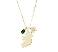 Argento Gold 14k Plated Ireland Charm Necklace - 40cm
