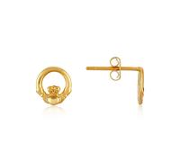 Argento Gold Claddagh Mini Studs - Gold