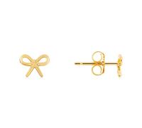 Argento Gold Mini Bow Stud Earrings - Gold