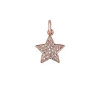 Argento Rose Gold Pave Star Pendant