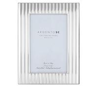 Argento SC Fluted Sterling Silver Picture Frames - Handmade in Italy, Tarnish-free, Silver Picture Frame with Dual Easel for Portrait & Landscape Display, Exceptional Gift for Any Occasion (4X6)