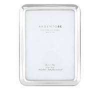 Argento SC Modern Sterling Silver Picture Frames - Handmade in Italy, Tarnish-free, 5x7 Silver Picture Frame with Dual Easel for Portrait & Landscape Display, Exceptional Gift for Any Occasion