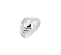 Argento Silver Chunky Claddagh Ring - 64