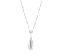 Argento Silver Classic Teardrop Pendant Necklace - Silver