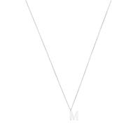 Argento Silver Letter Initial Necklace - Letter M