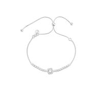 Argento Silver Solitaire Square Bracelet - 16cm