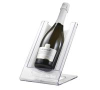 argentoè Gelette Wine Bottle Cooler - Thermal Wine Chiller and Tabletop Holder - Display for Sparkling Wine and Champagne Without Ice - Design Made in Italy (Transparent)