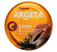 ARGETA Premium Exquisite Salmon Pate - 14 cans of Excellent and Delicious Pate - Natura Aroma Flavor-1330 Grams (95 Grams per jar x 14) - Argeta