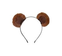 Arglfty Bear Ears Headband, Chipmunk Ears Headband, Adult Fancy Dress for Halloween, World Book Day & Cosplay, Soft Fluffy Spa Headbands for Women, Face Wash & Makeup Application