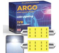 Argo 36mm 239 Festoon C5w LED Car Bulb Cob Xenon White Bright Dome Reading License Number Plate Bulb Car Interior Bulbs 272 T4W Map Lamps Boot Light Footwell 12v