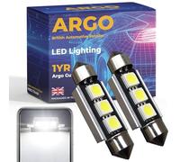 Argo 36mm 239 Festoon C5w LED Car Bulb Smd Xenon White Bright Dome Reading License Number Plate Bulb Car Interior Bulbs 272 T4W Map Lamps Rear Boot Light Footwell 12v