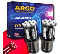 Argo 380 P21/5w Bulbs 44 Led Bay15d Bulbs 12v | Red 1157 P21, Replacement, Stop Tail Light, Brake light Lamp, 2 Pins Dual Filament, Car Van, Upgrade Bright