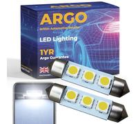 Argo 41mm 239 272 Festoon LED Car Bulb 3 Smd Dome Reading Xenon White Bulbs Car Interior Light T4W C5W License Number Plate Lights Dome Map Lamps Footwell 12v