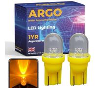 Argo 501 Led Bulbs Amber T10 Yellow W5w Bulbs 12v | 194 168, Number Plate Light, Car Van, Wedge, Bright Upgrade Side Indicator Light, Footwell Courtesy Dome Map Boot Interior