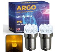 Argo 581 Py21w Indicator Bulbs Led Amber 1156 Bau15s Py21w Led Indicator Bulb Car Van Upgrade Bright Xenon Front Rear Hazard Light Orange Indicator Bulbs 12v