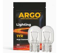 Argo 582 W21w Bulbs 7440 Halogen T20 382w Bulbs 12v | 3000k DRL Daytime Running Lights, Tail Brake Light, Car Van, Headlight Headlamp, Reverse Back Up, Rear Fog Light, W3x16d