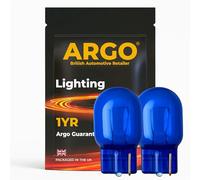 Argo 582 W21w Bulbs 7440 Xenon White T20 382w Bulbs 12v | 3000k DRL Daytime Running Lights, Tail Brake Light, Car Van, Headlight Headlamp, Reverse Back Up, Rear Fog Light, W3x16d 21w