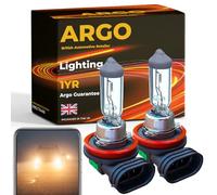 Argo H11 Headlight Bulb 55w Halogen 2500k 12v PGJ19-2 Front Fog Light Bulb Lamp Car Van Main Dipped High Low Beam Bright H11 711 Car Headlight Bulb H11 Bulb