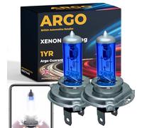 Argo H4 Headlight Bulb 100w Xenon White 6000k 24V High Low Dipped Main Beam Headlight Bulb Headlamp Super Bright Halogen Upgrade Lorry Truck HGV 472 P43t 472c Headlight Bulbs