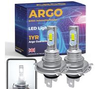 Argo H4 Led Headlight Bulbs Xenon White 6000k 12v High Low Dipped Main Beam Headlamp Super Bright Halogen Upgrade Car Light Bulbs 472 P43t 472c