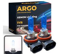 Argo H9 Bulb 100w Xenon White 6000k 12V High Low Dipped Main Beam 709 H9 Headlight Bulb PGJ19-5 Car Van Super Bright Halogen Upgrade Front Fog Light Headlamp H9 Bulbs