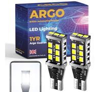 Argo W16W Led Bulbs Xenon White 15 Smd T15 921 Bulbs 12v | 955 912 921b W2.1x9.5D, High Level Third Brake, Back-up Reverse light, Indicator, Rear Fog Light, Stop Tail Brake Light