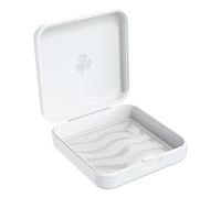 ARGOMAX Aligner and Retainer Case - Professional Orthodontic Storage Box for Invisible Braces, Fits Aligner Removal Tool, Chewies & Wax, Slim & Portable Dental Travel Case, White