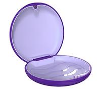 ARGOMAX Retainer and Aligner Case, Braces Box, 1 Piece Orthodontic Box (Purple Case + Mauve Silicone).