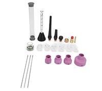 Argon Arc Welding Nozzle Kit for WP171826 Torch with Gas Flowmeter Tungsten Needle and Sealing Ring 1.6mm