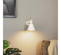 Argon Bona wall light, white-brass