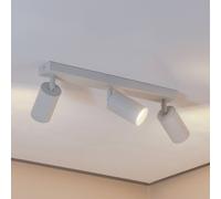 Argon Ceiling spotlight Sado, white, steel, adjustable, 3-bulb long