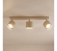 Argon Chloe ceiling spotlight, cream, 3-bulb, adjustable, GU10
