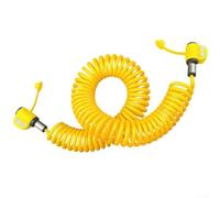 Argon Flow Meter Regulator Hose, Quick-Connect Retractable Hose Argon Gas Pressure Reducing Gauge Spring Gas Pipe Welding Machine Connecting Pip