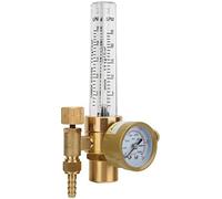 Argon Flowmeter Regulator, All Brass Argon Pressure Reducer Gas Flowmeter G5/8 Male Thread CGA580 Connector Gas Regulator Gauge for TIG Argon Arc Welding