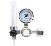 Argon Flowmeter Regulator, Argon CO2 Mig Tig Flow Meter Gas Regulator Gauge All Brass Argon Pressure Reducer Gas Flowmeter Welding Gas Regulators G5/8 Male Thread