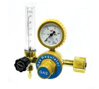 Argon Flowmeter Regulator, YQAr-731L Pressure Reducing Valve With Pressure Gauge, Flow Meter Range 15 (MPa), for Welding Processes Such As Argon Welding