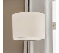 Argon Harris textile pendant light, white lampshade