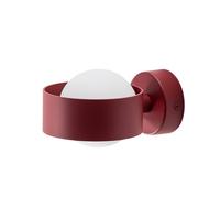 Argon Mado wall light in glass and steel, red