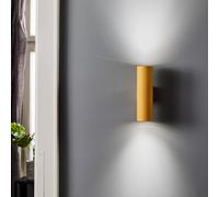 Argon Marion wall lamp, 2-bulb, gold-coloured