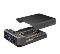 Argon NEO Raspberry Pi 4 Case | Designed for GPIO and PoE Access, Fan, Camera and LCD Display | All Aluminum Heatsink Enclosures