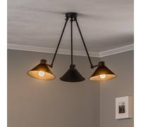 Argon Pendant light Alan, movable, black, 3-bulb