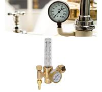 Argon Pressure Regulator Flow Meter CO2 Welding Gas Regulator Gauge Flowmeter, Ideal for MIG TIG Welding, ABS Brass Material G5 Converter
