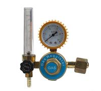 Argon Pressure Regulator YQAr-731L with Dual Gauge Display and Flow Meter - Single-Stage Positive Action Air Pressure Regulator for Indust