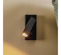 Argon Rai wall spotlight, adjustable, black