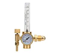 Argon Regulator Argon TIG Regulator with Scale + Column, All Brass Argon Pressure Reducer Gas Flowmeter G5/8 Male Thread, Import Connection: CGA580, Air Outlet: M12 X 1